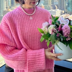 ZARA pink sweater